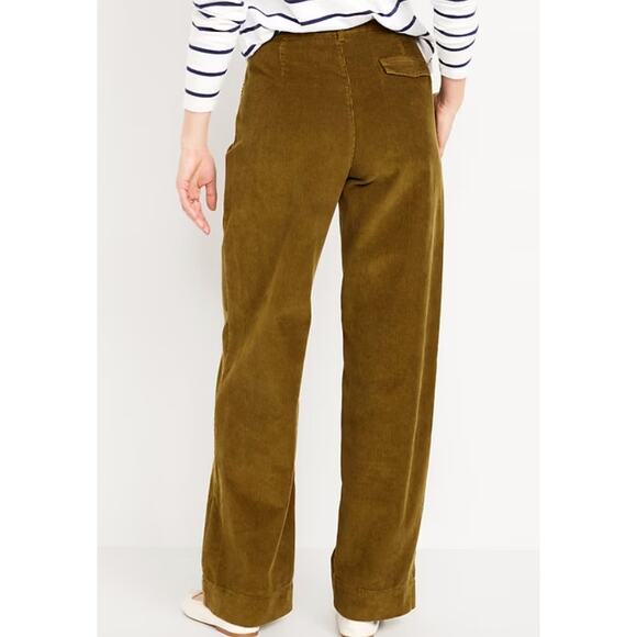 Old Navy Womens High-Waisted Corduroy Wide-Leg Pants - Picture 2 of 8